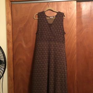 Brown geometric Croft & Barrow XL Dress sleeveless